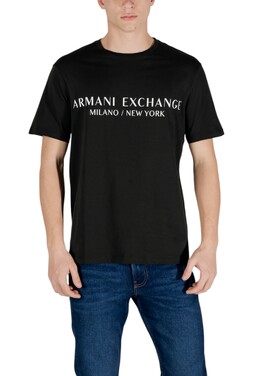 Armani Exchange: Футболка с принтом 