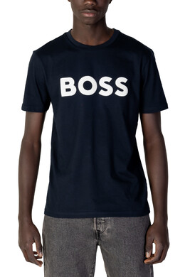 BOSS: Синяя футболка 