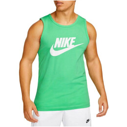 Nike: Зелёная майка 