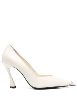 Mugler: Белые туфли 