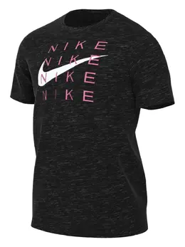 Nike: Чёрная футболка  Dri FIT