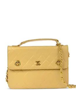 CHANEL Pre-Owned: Бежевая сумка 