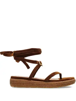 Gianvito Rossi: Коричневые сандалии 