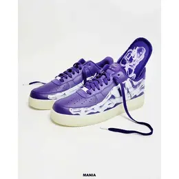 NIKE: Фиолетовые кроссовки  Air Force 1 Low