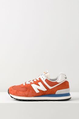 NEW BALANCE: Оранжевые кроссовки  574