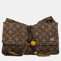 Louis Vuitton: Коричневый клатч 