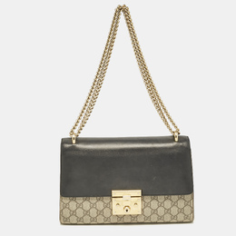 Gucci: Чёрная сумка  GG Supreme