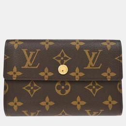 Louis Vuitton: Коричневый кошелёк 