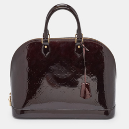 Louis Vuitton: Бордовая сумка 
