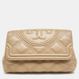 Tory Burch: Светлый клатч  Fleming