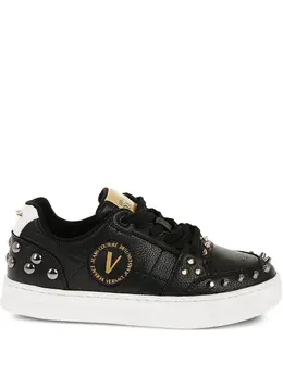 Versace: Чёрные кроссовки 
