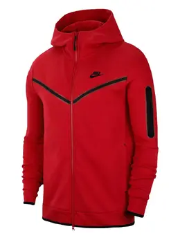 Nike: Красная толстовка  Tech
