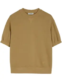 Jil Sander: Коричневая футболка 