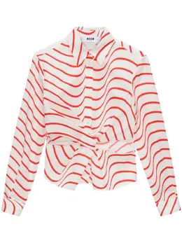 MSGM: Красная блуза 