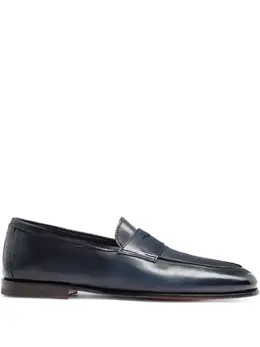 Santoni: Голубые туфли 