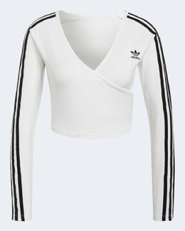 Adidas: Белый свитшот 