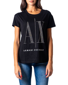 Armani Exchange: Футболка с принтом 
