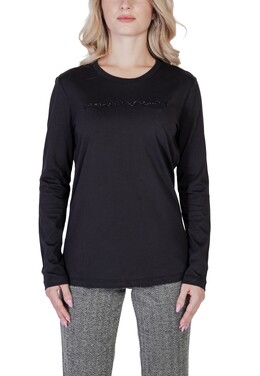 Armani Exchange: Чёрный свитшот 