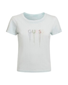 GUESS: Хлопковая футболка 