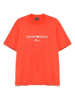 Emporio Armani: Оранжевая футболка 