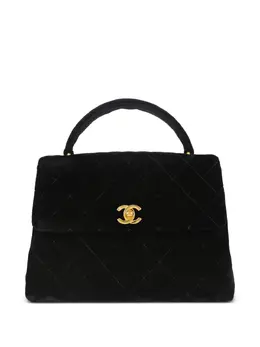 CHANEL Pre-Owned: Чёрная сумка 