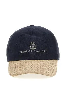 Brunello Cucinelli: Синяя кепка 