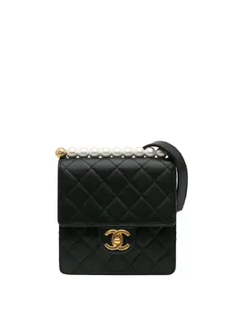 CHANEL Pre-Owned: Чёрная сумка через плечо 
