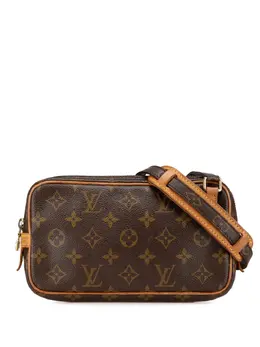Louis Vuitton Pre-Owned: Коричневая сумка через плечо 