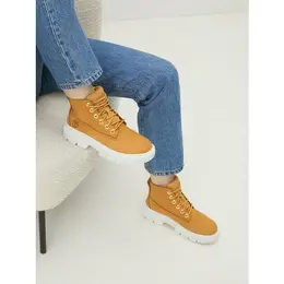 Timberland: Светлые ботинки 