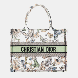 Dior: Белая сумка-шоппер 