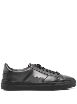 Santoni: Чёрные кроссовки 