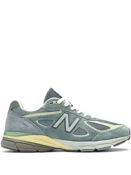 New Balance: Голубые кроссовки 