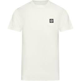 Stone Island: Белая футболка 