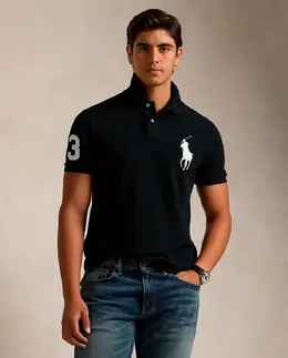 Polo Ralph Lauren: Чёрная рубашка 