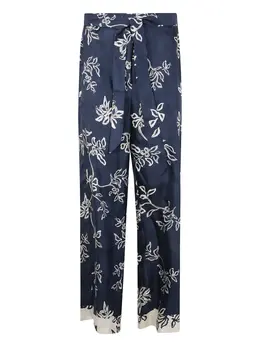 'S Max Mara: Брюки с растительным принтом 