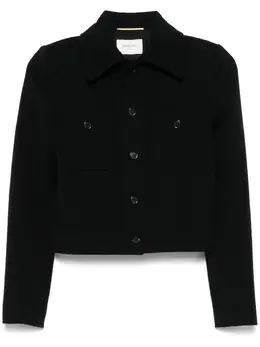 Saint Laurent: Чёрная куртка 