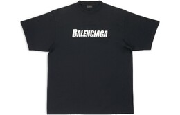 Balenciaga: Чёрная футболка 