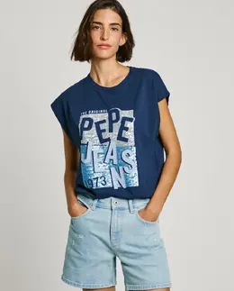 Pepe Jeans: Футболка с принтом 