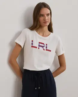 Lauren Ralph Lauren: Хлопковая футболка 