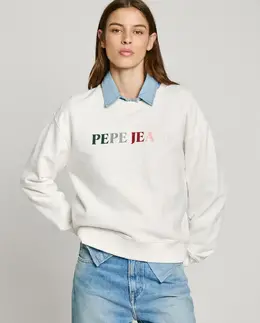 Pepe Jeans: Белая толстовка 