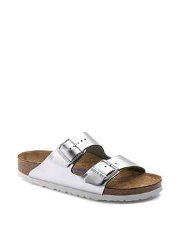 Birkenstock: Серебристые сандалии  Arizona