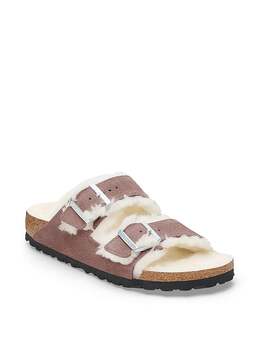 Birkenstock: Фиолетовые сандалии  Arizona