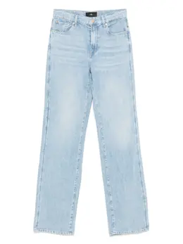 7 For All Mankind: Светлые джинсы  Tess