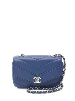 CHANEL Pre-Owned: Голубая сумка 