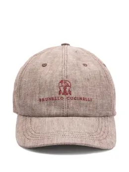 Brunello Cucinelli: Коричневая кепка 