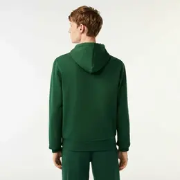 LACOSTE: Зелёная толстовка 