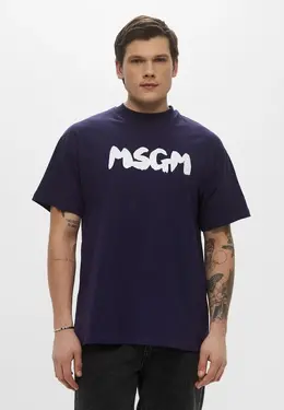 MSGM: Фиолетовая футболка 