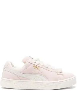 PUMA: Светлые кроссовки  Suede