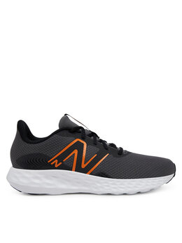 New Balance: Серые кроссовки 