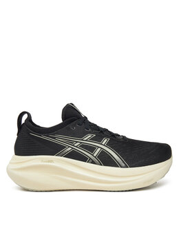 Asics: Чёрные кроссовки 